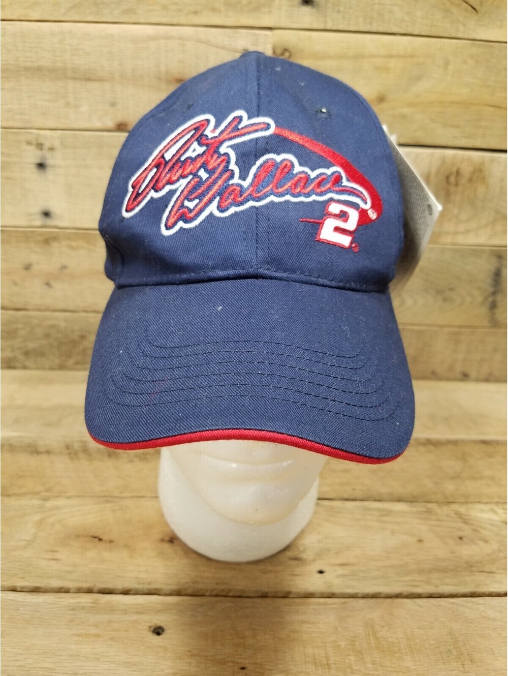 Rusty Wallace #2 Red White Blue Nascar Hat Winners Circle